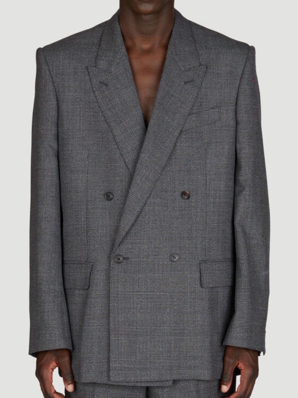 Balenciaga Prince Of Wales Regular Fit Blazer